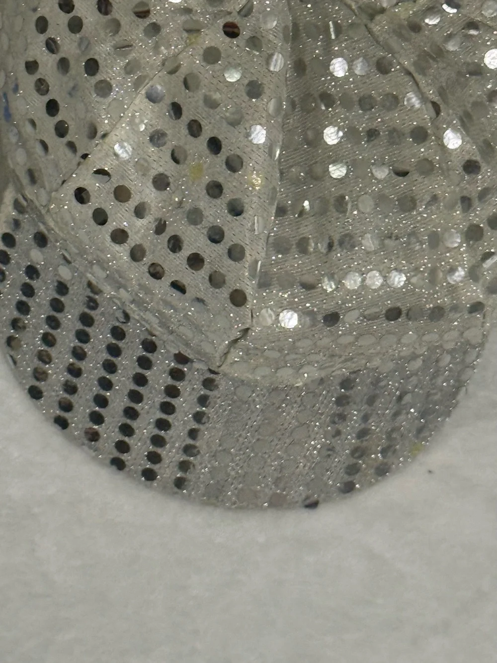 Silver Sequin Baseball Cap - Women Accessories
